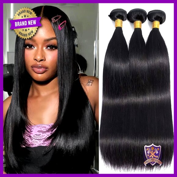 12A Straight Virgin Human Hair Bundles 10-14 Inches Quick Weave main image 5